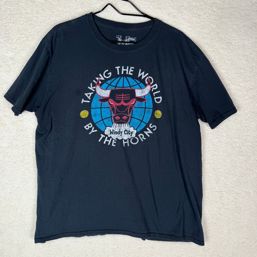 Hardwood Classics NBA Chicago Bulls T Shirt Mens XL Throwback Retro Windy City